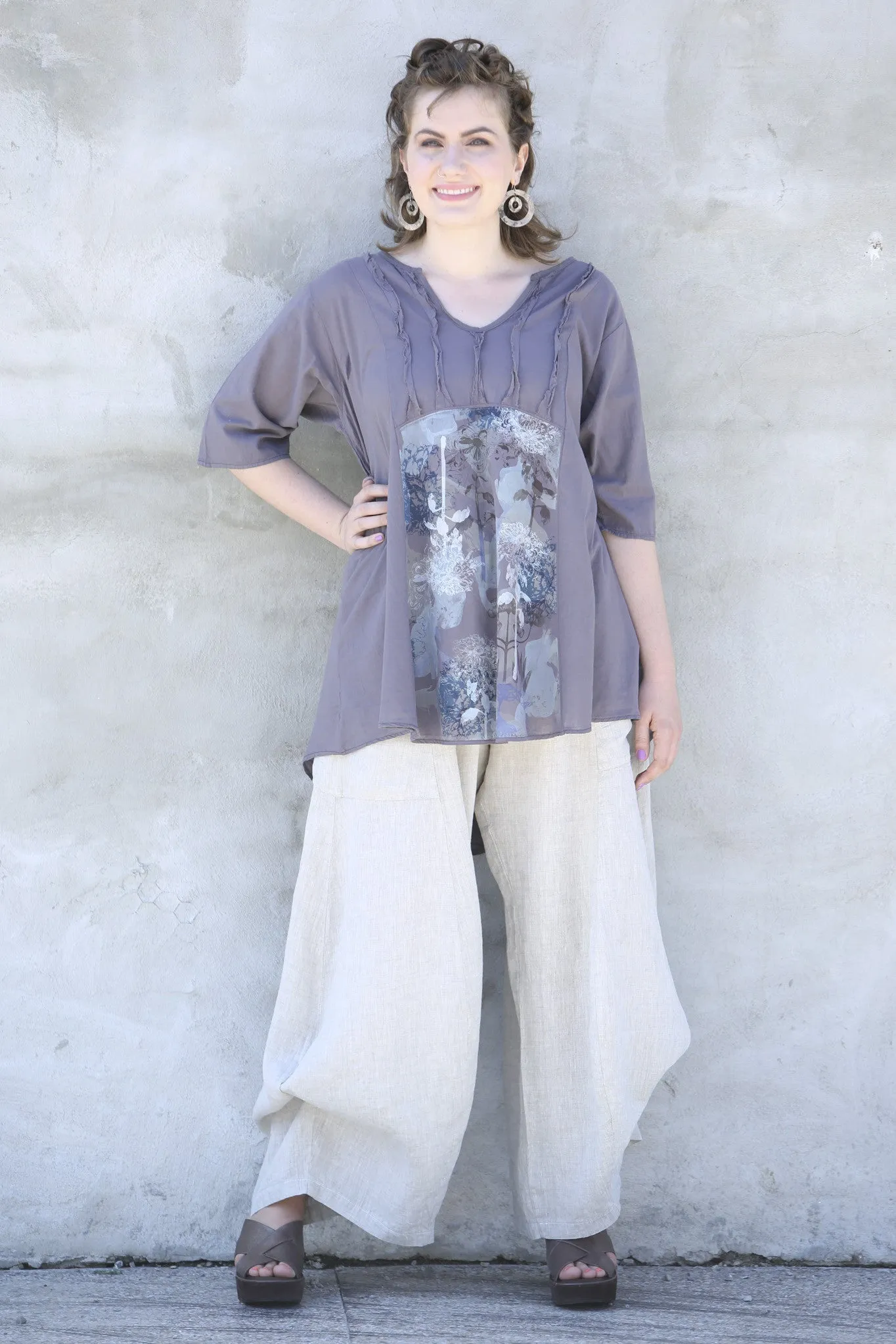 Dawn Clouds Lawn Tunic 2244-Dove-P