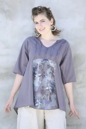 Dawn Clouds Lawn Tunic 2244-Dove-P