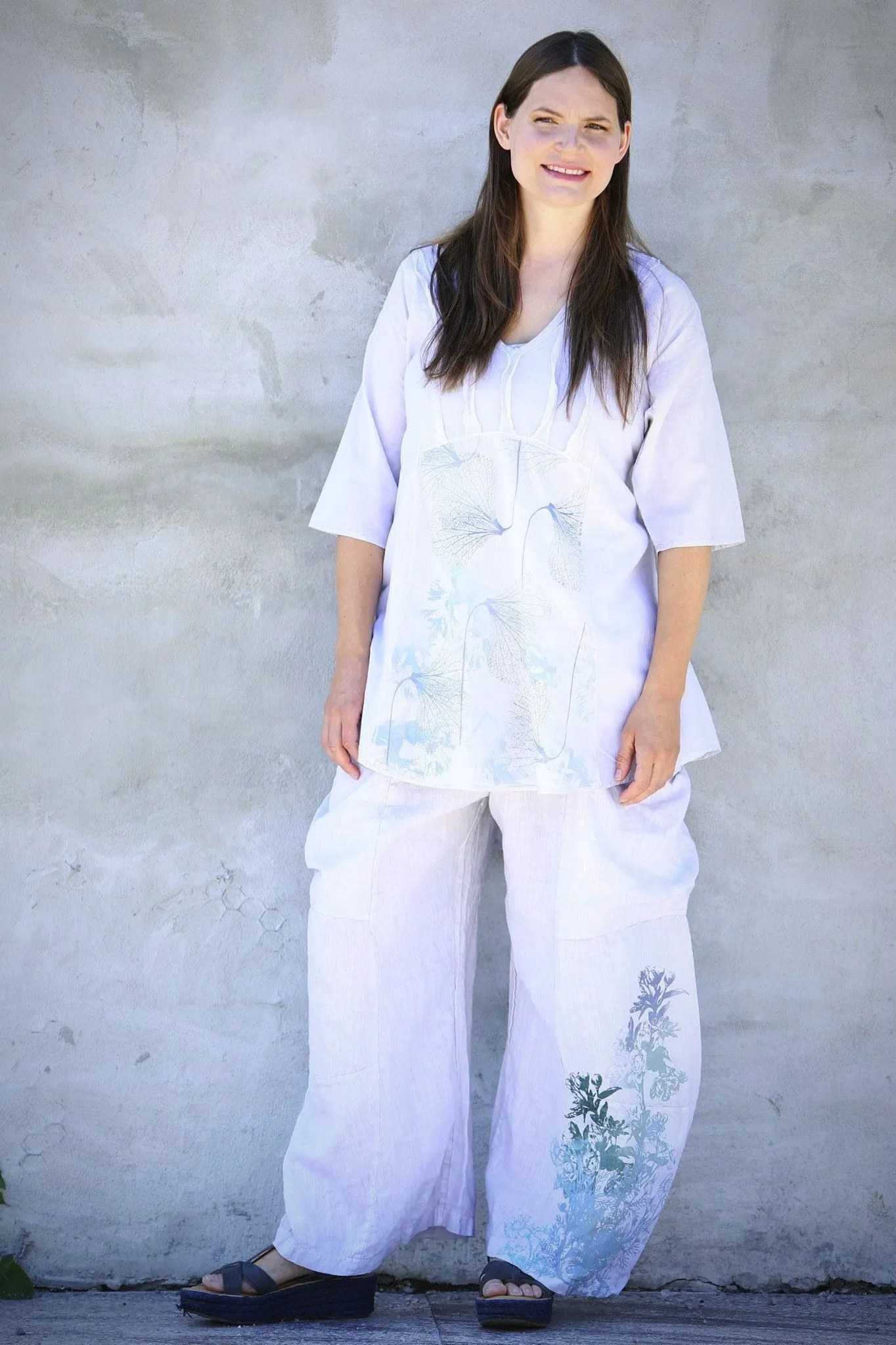 Dawn Clouds Lawn Tunic 2244-Pearl-P