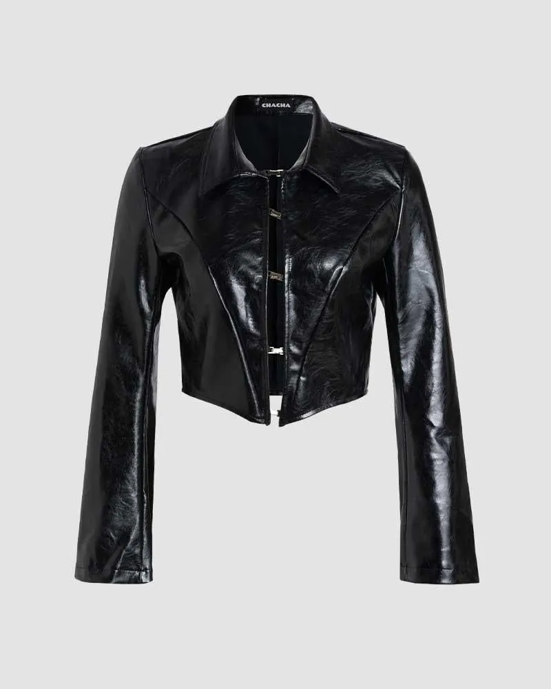 Delauncey Dusk Pleather Sweater