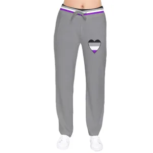 DL Ace Flag Heart Velvet Sweat Pants