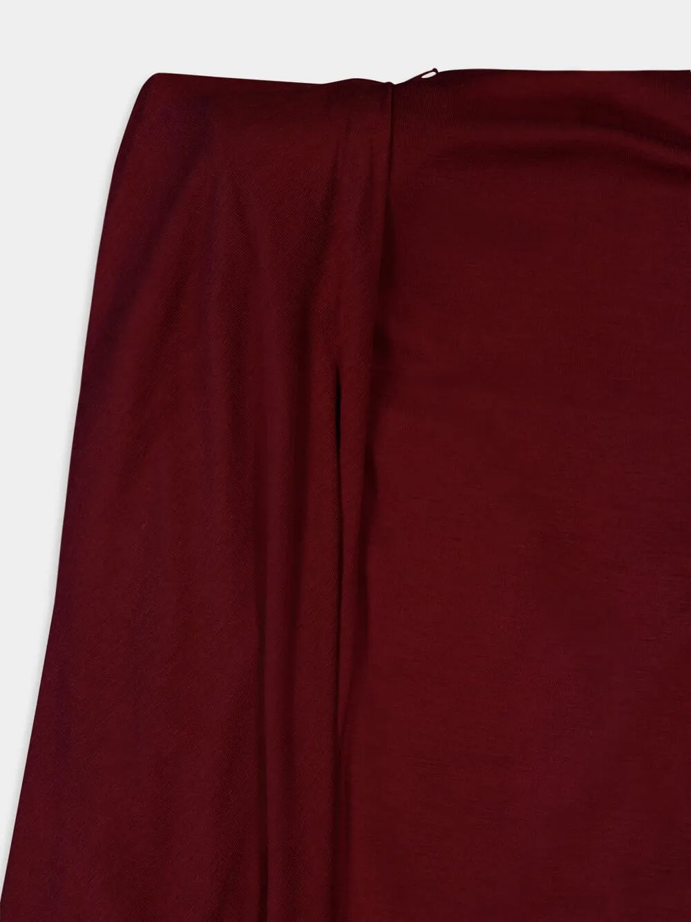 Draped Dress Wool Mini Dress