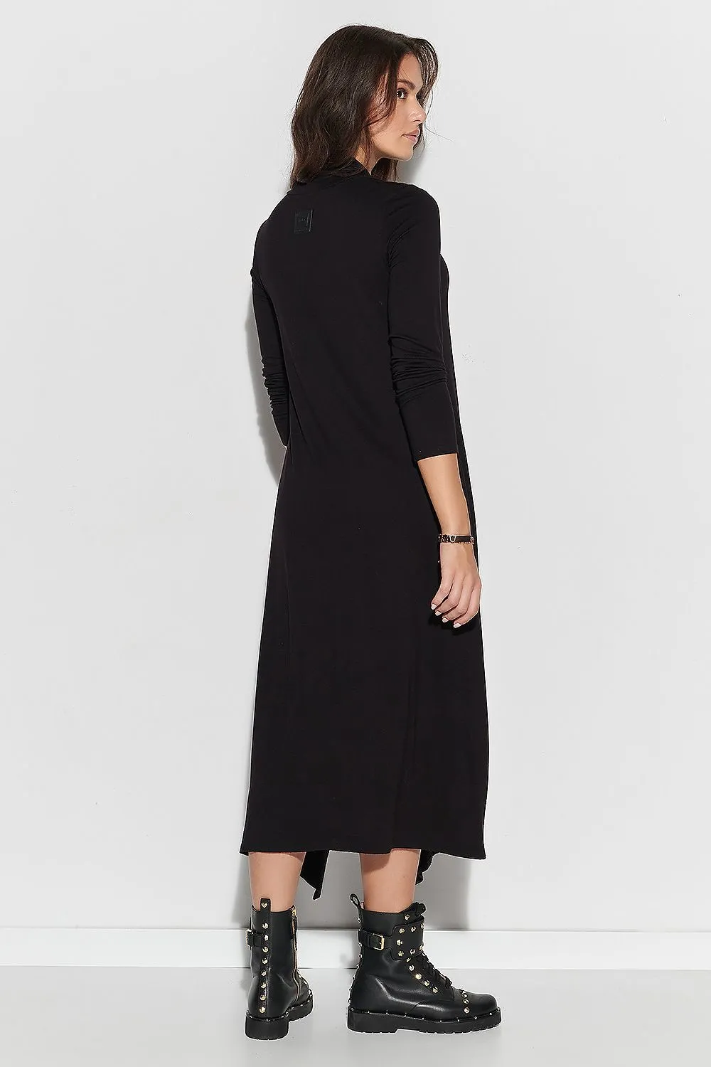 Draped Front Maxi-Mini Dress