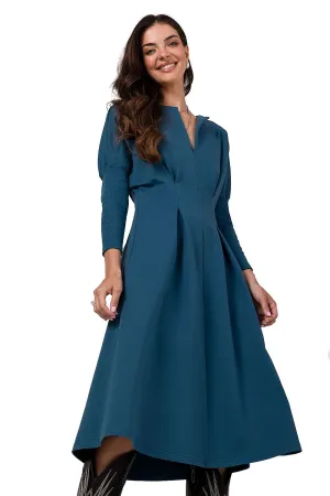 Draped Waist Batwing Dress