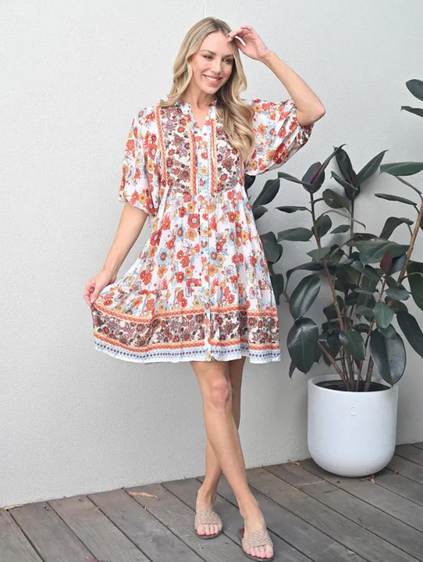 Edith White Dress