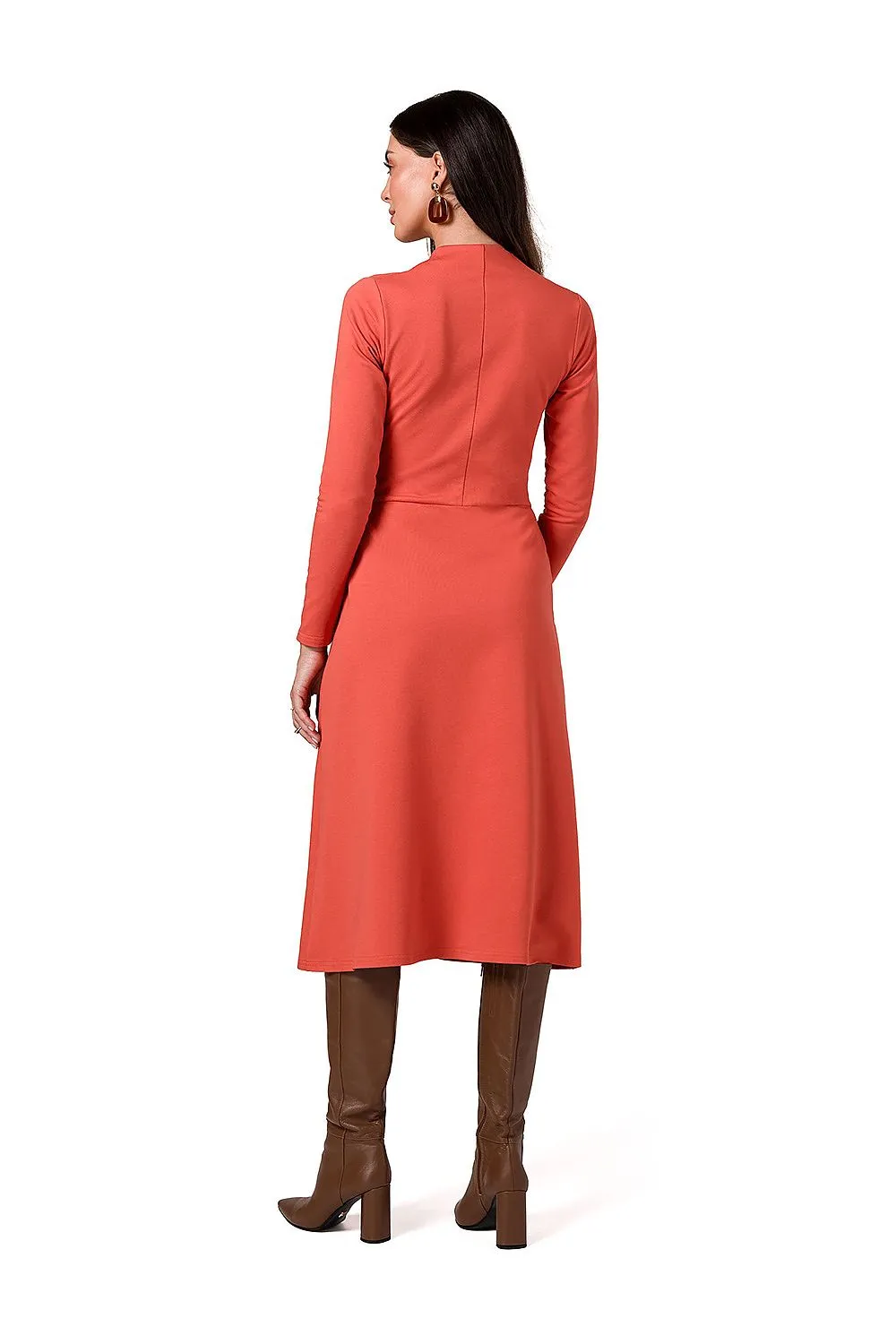 Elegant Draped A-Line Dress