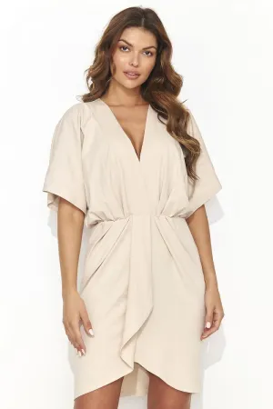 Elegant Draped Kimono Dress