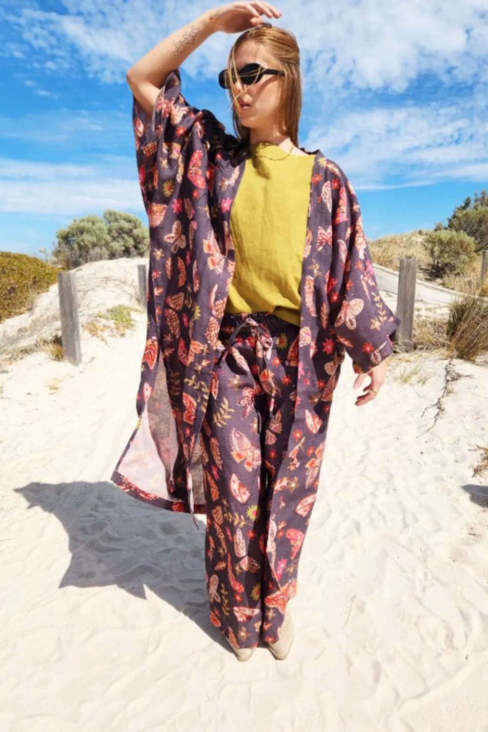 ELIZA PIRO FLY AWAY LINEN PANT FLY AWAY