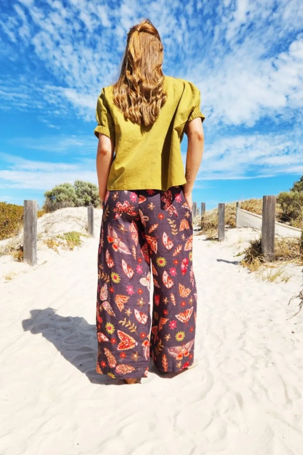 ELIZA PIRO FLY AWAY LINEN PANT FLY AWAY