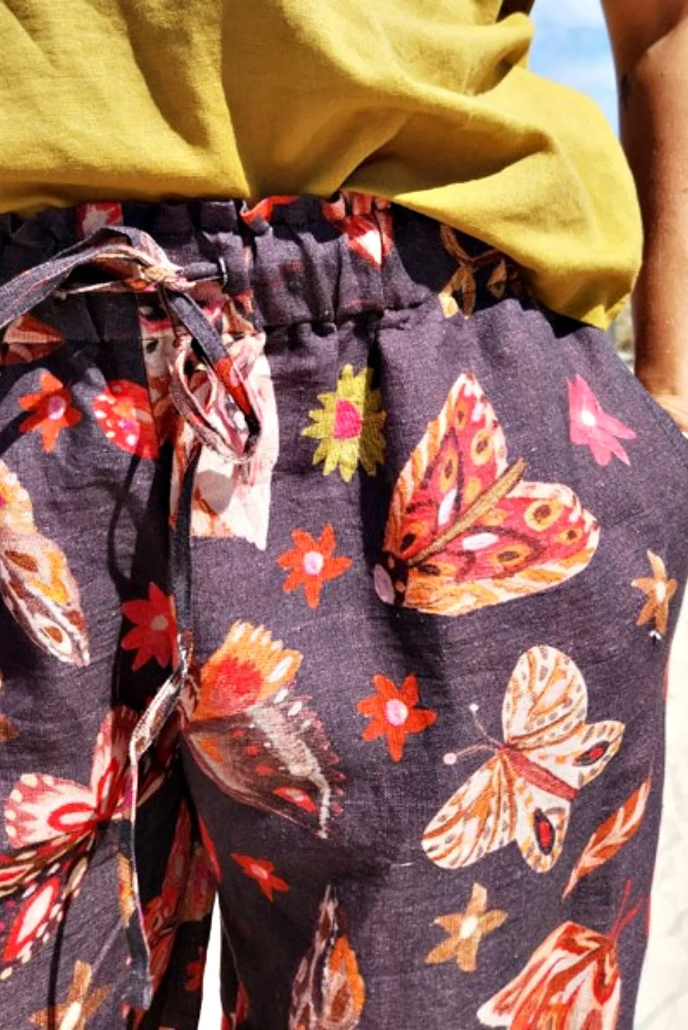 ELIZA PIRO FLY AWAY LINEN PANT FLY AWAY