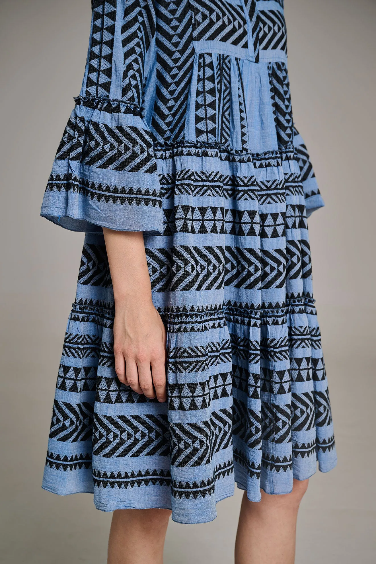 ELLA MIDI - BLACK/BLUE