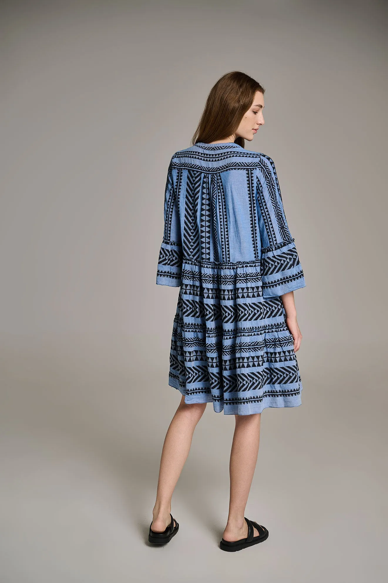 ELLA MIDI - BLACK/BLUE