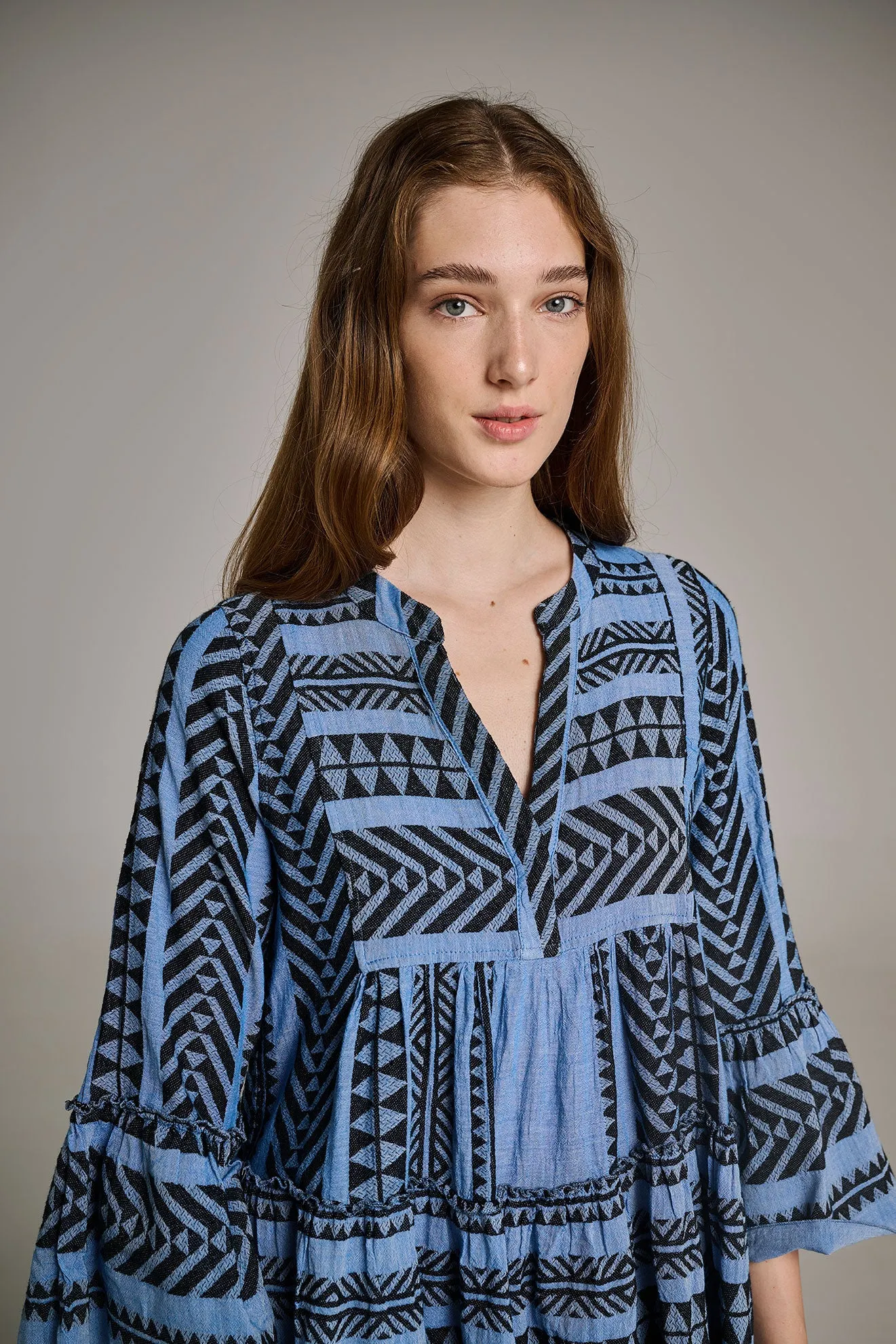 ELLA MIDI - BLACK/BLUE