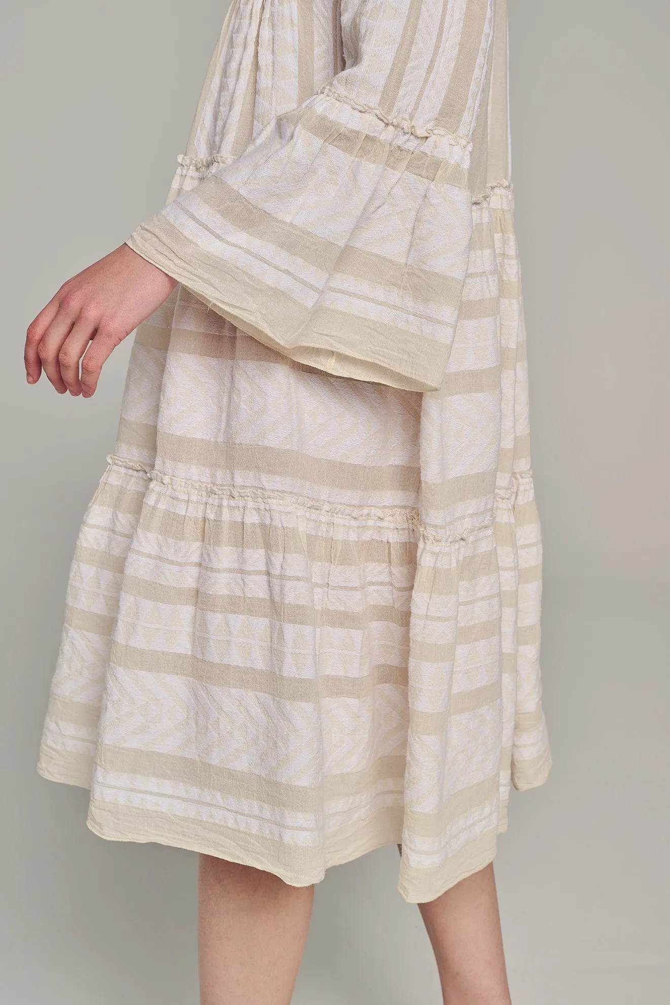 ELLA MIDI - ECRU/OFFWHITE