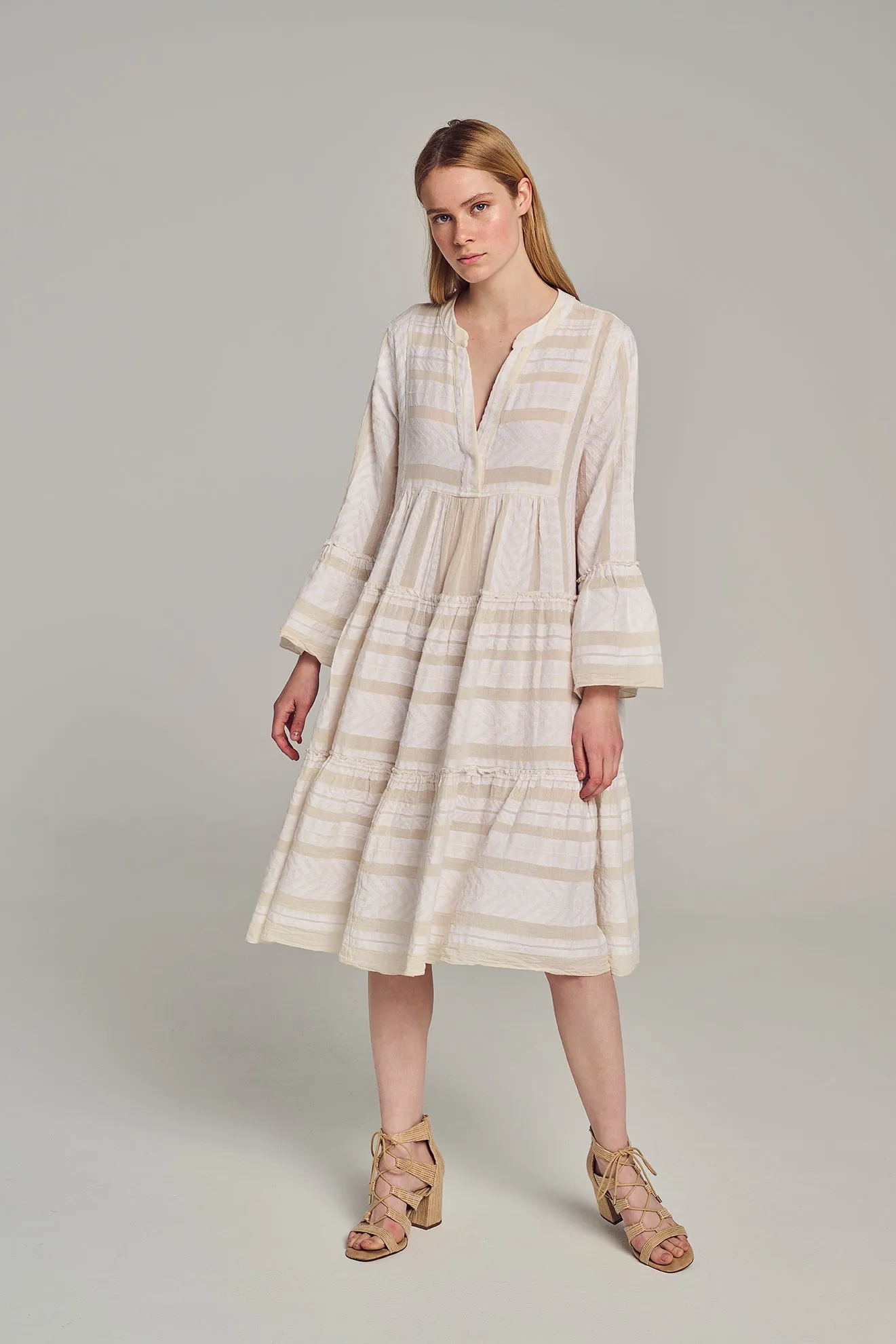 ELLA MIDI - ECRU/OFFWHITE