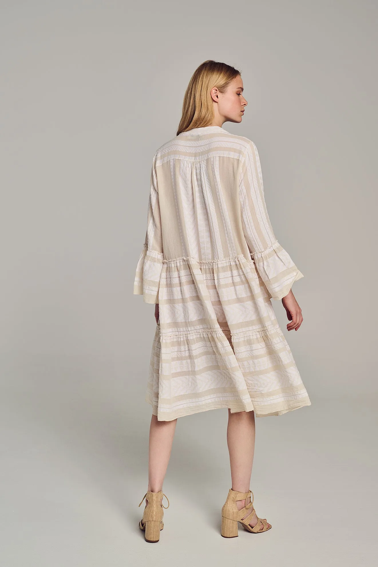 ELLA MIDI - ECRU/OFFWHITE