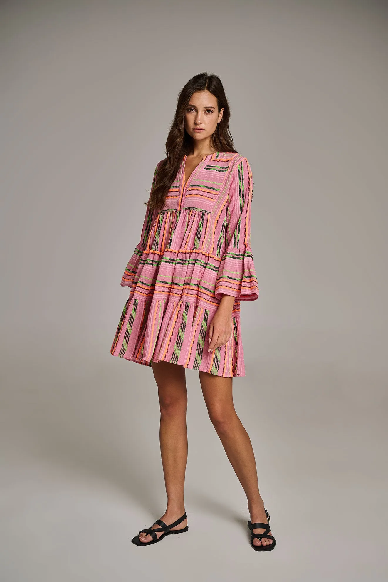 ELLA SHORT - PINK/ORANGE