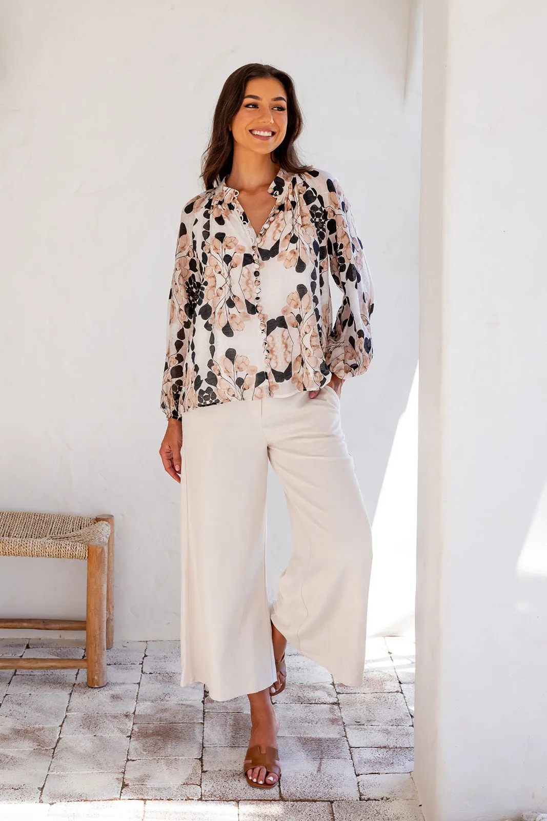 Eloise Button Up - Caramel