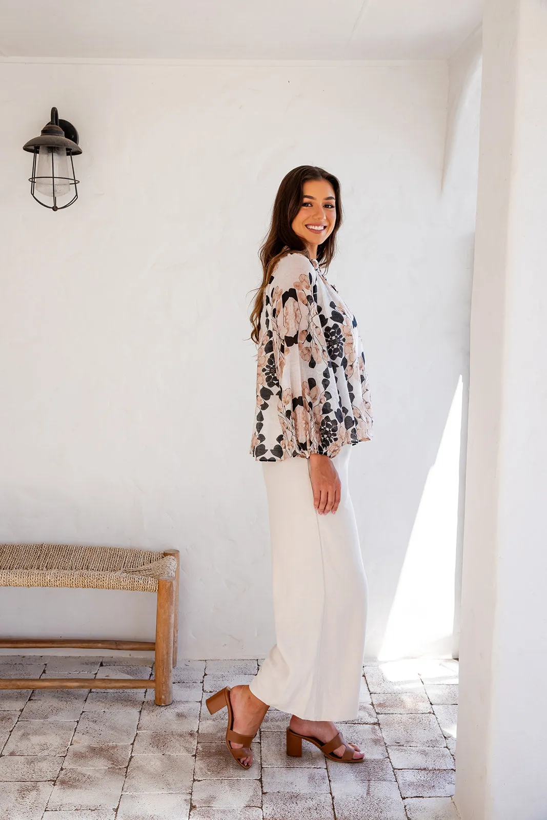 Eloise Button Up - Caramel
