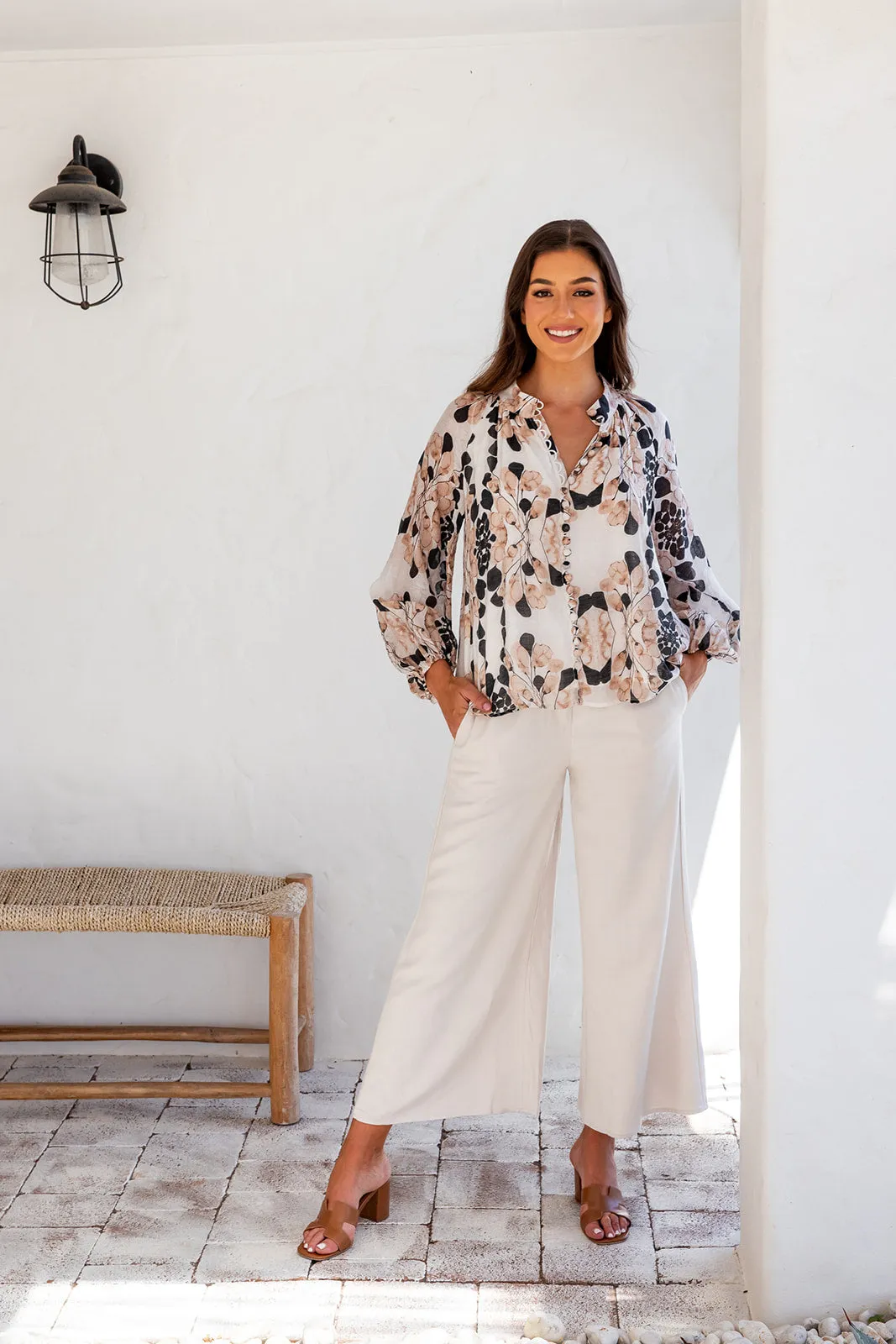 Eloise Button Up - Caramel
