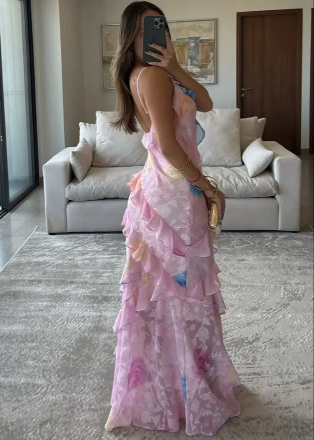 Evangeline Dress - Pink Fairy