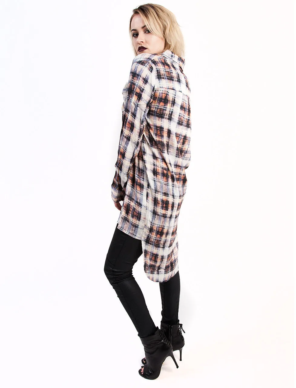 Evil Twin Faded Glory Longline Shirt Dress