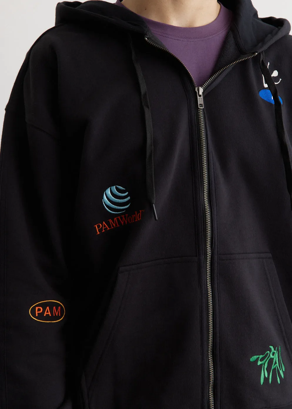Featuring Logo Zip Thru Hooded Sweatshirt