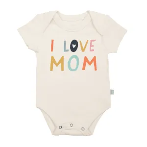 finn and emma graphic bodysuit - i love mom
