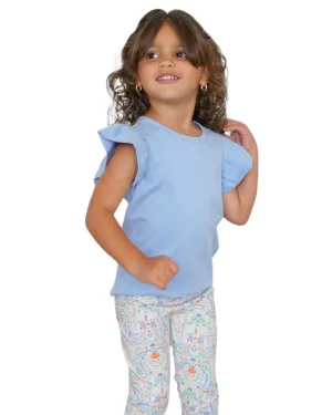 Flutter Baby Blue Tee