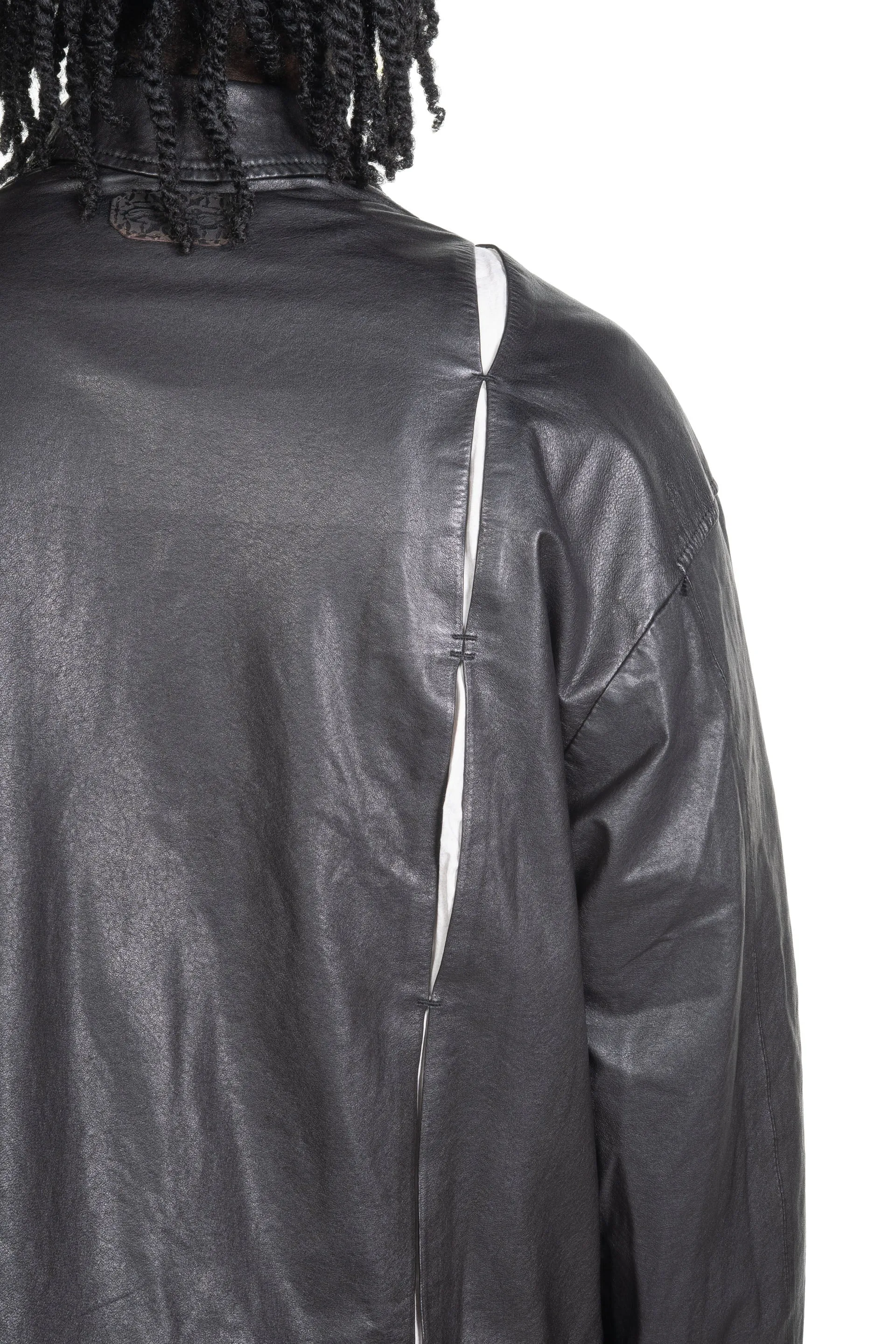 FM E Cropped Jacket Washed Lambskin