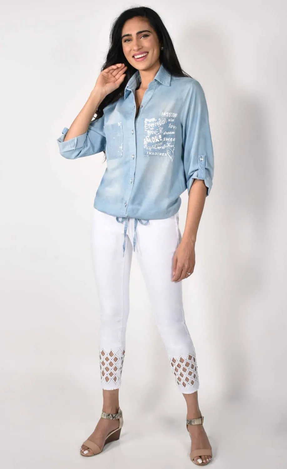 Frank Lyman Blue Amore Shirt