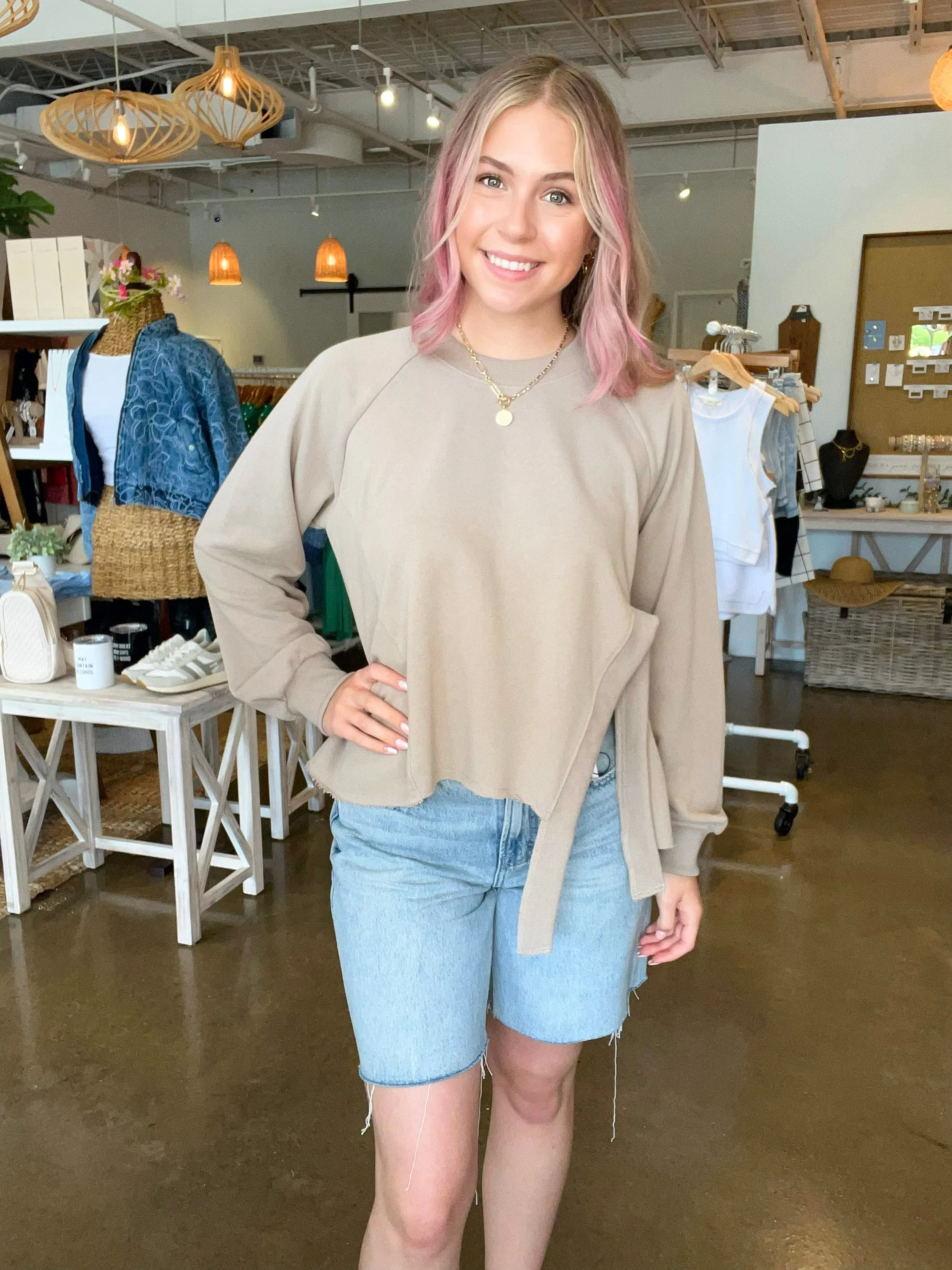 Front Slit Top