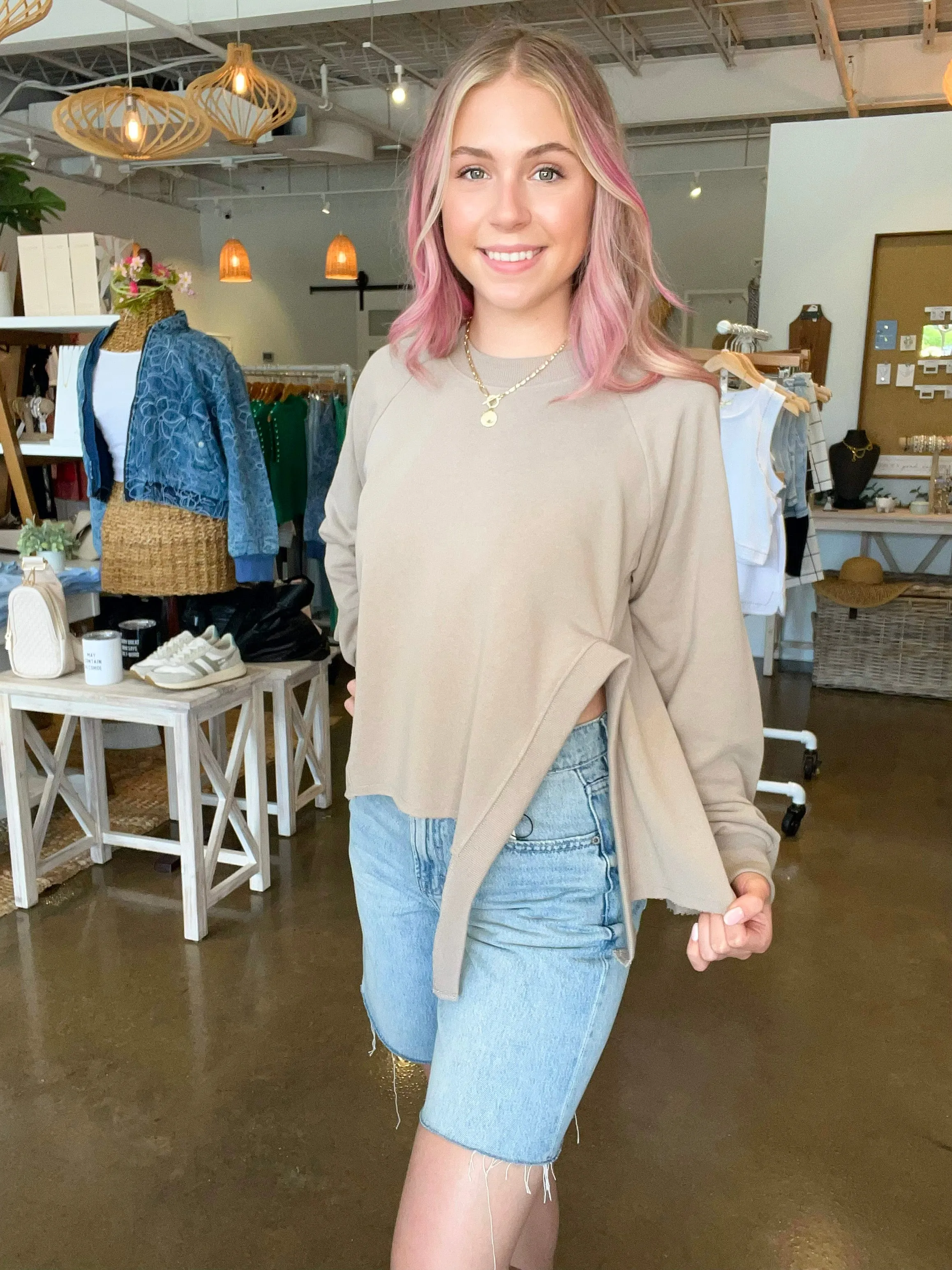Front Slit Top