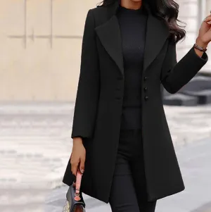 Gail - Sleek Buttoned Coat