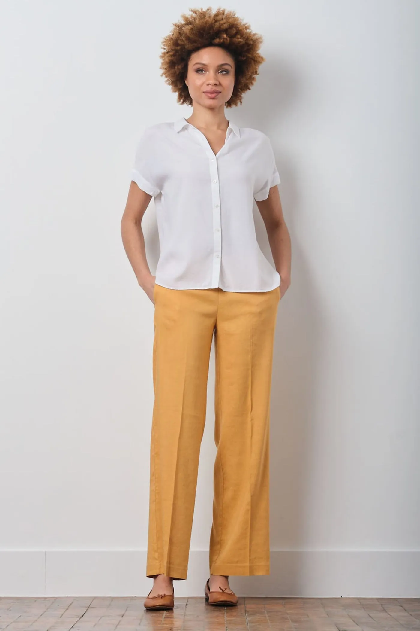 GEORGES Linen Mustard