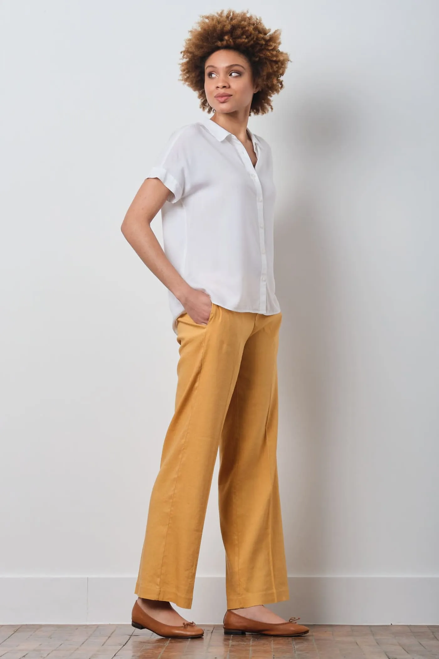 GEORGES Linen Mustard
