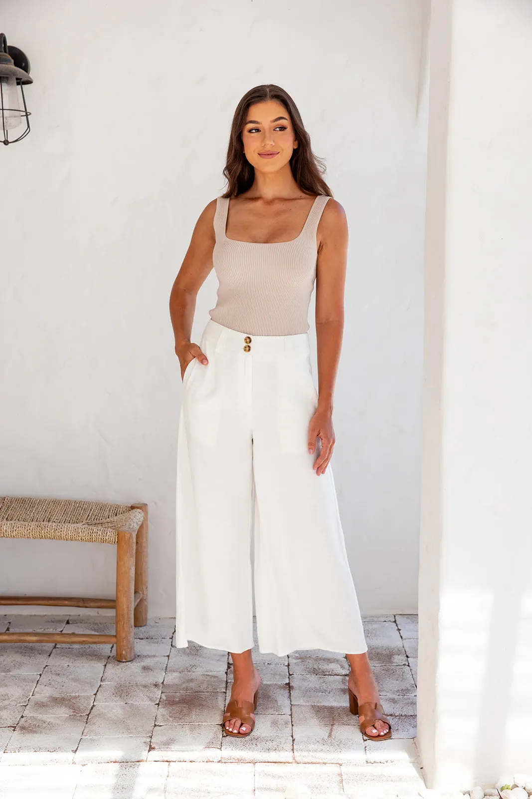 Gliston Pants -White