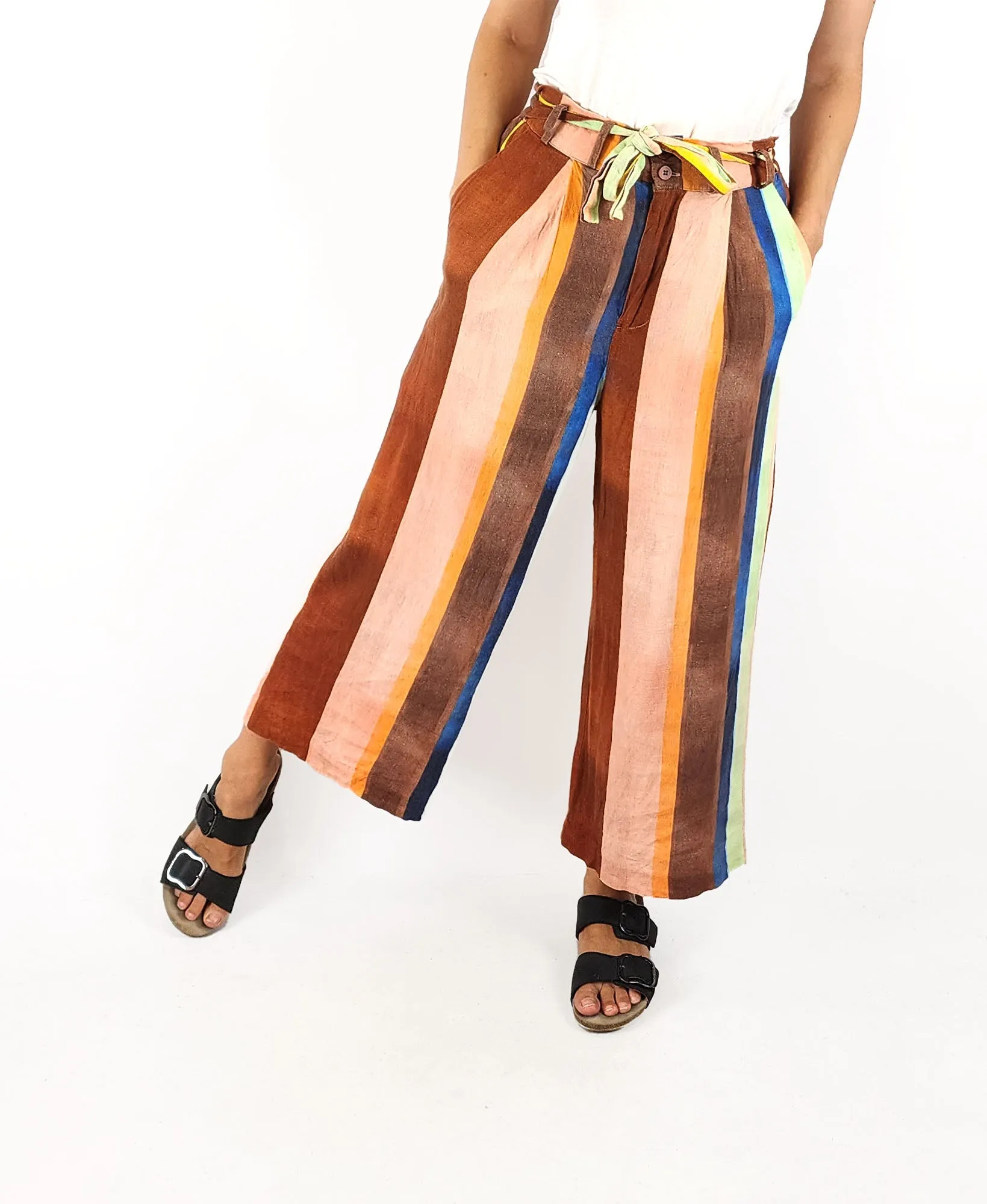 Gorman   Caroline Collom striped pants size 8