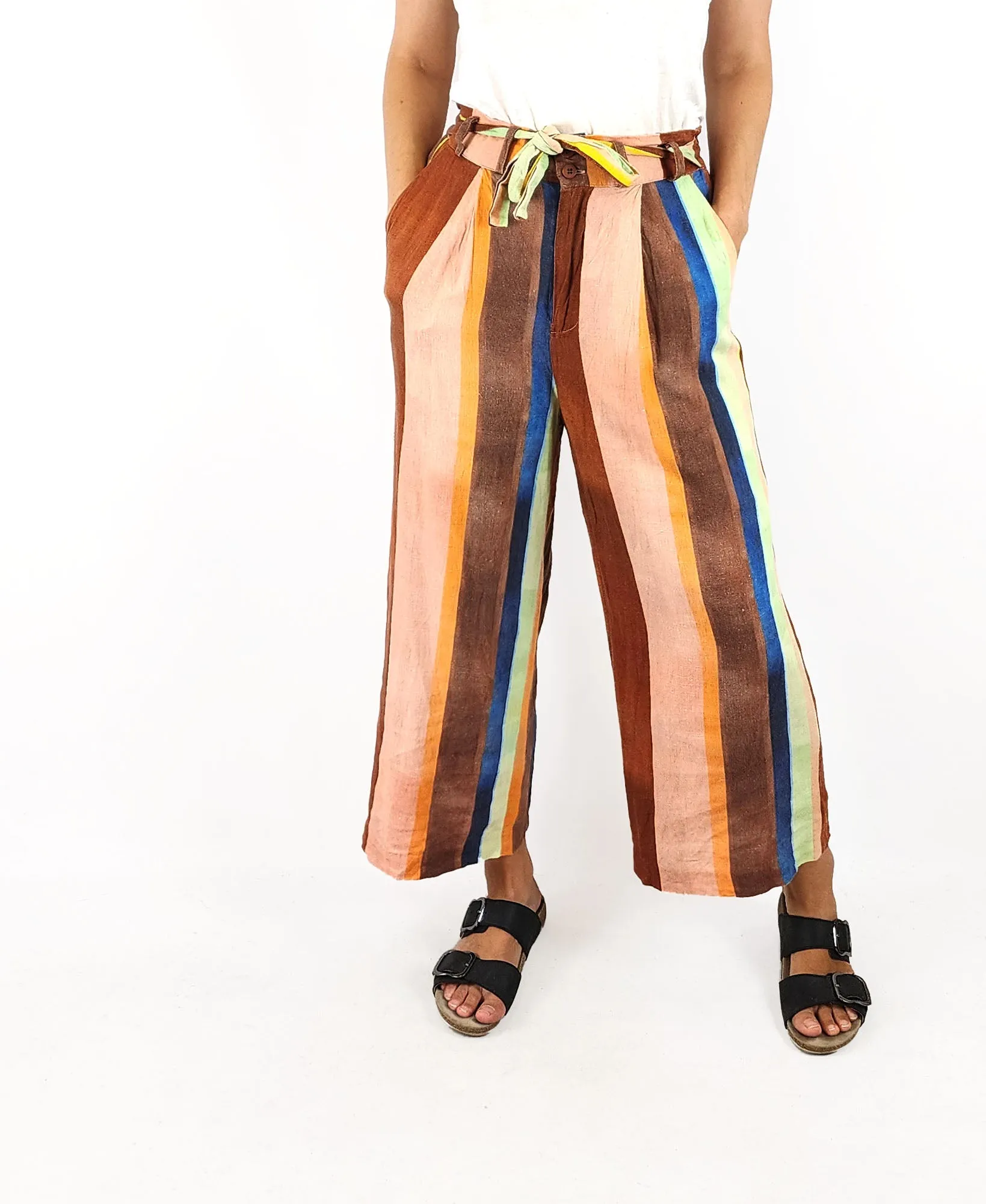 Gorman   Caroline Collom striped pants size 8