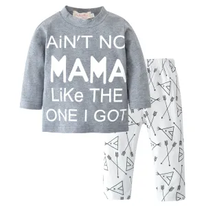 Graphic Print T-Shirt with Pants