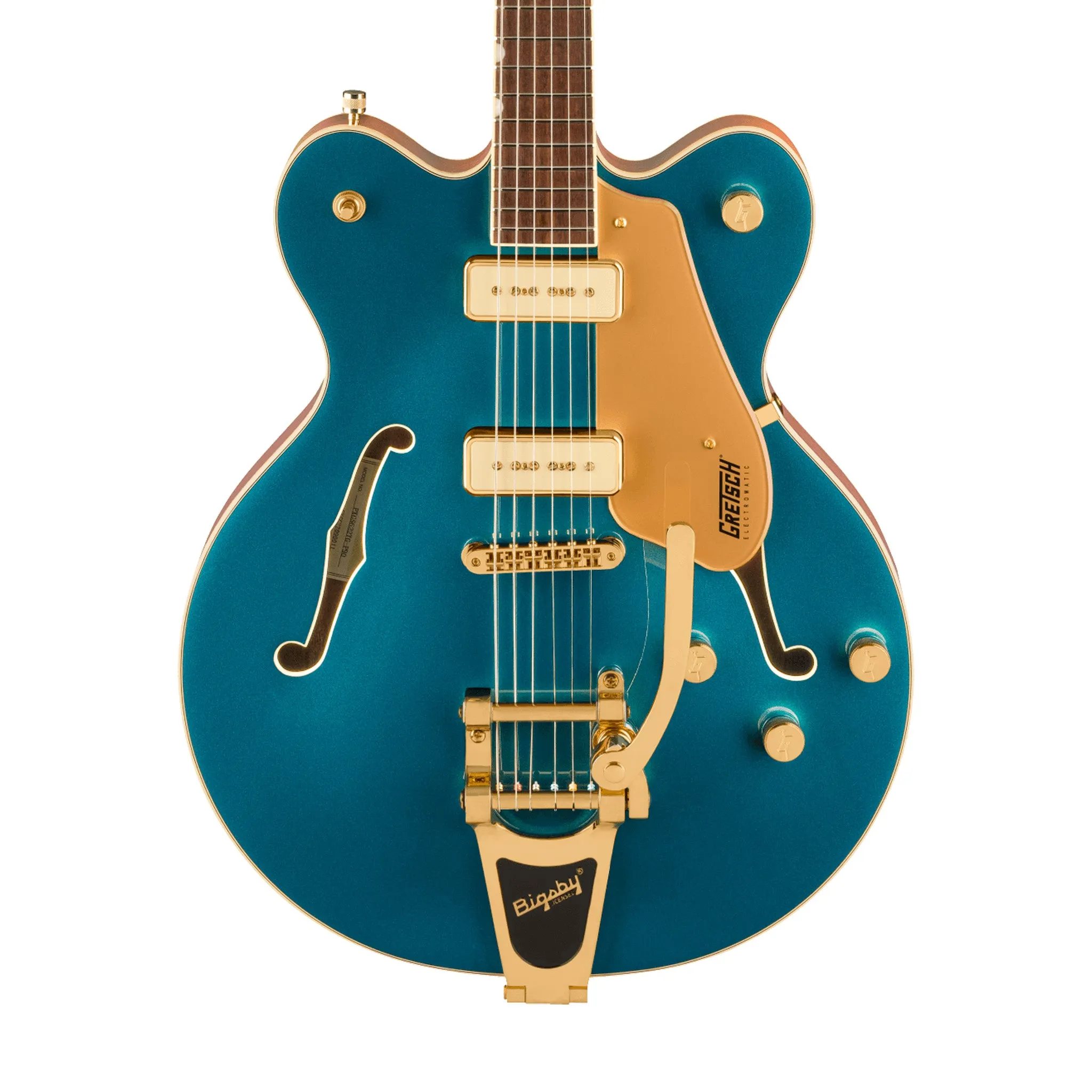 Gretsch Electromatic Pristine LTD Center Block Double-Cut Electric Guitar w/Bigsby, Petrol