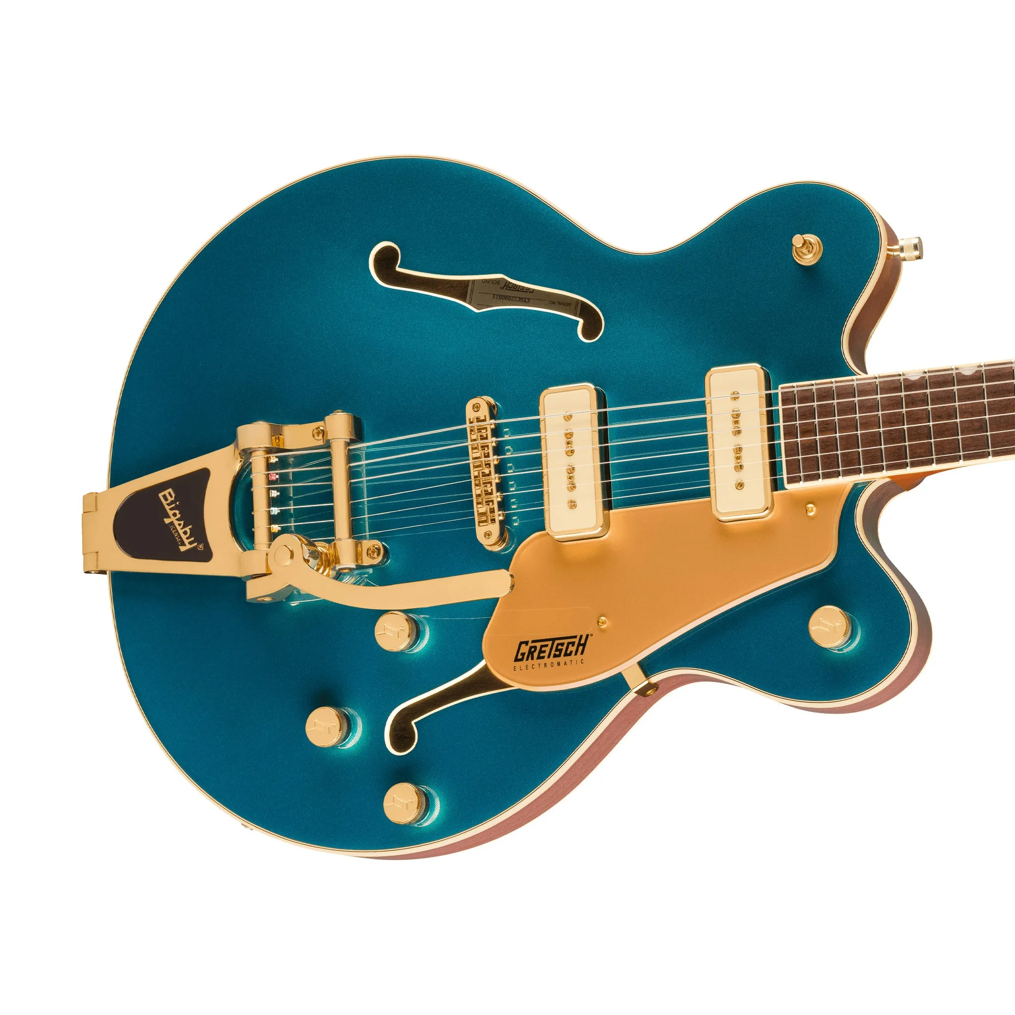 Gretsch Electromatic Pristine LTD Center Block Double-Cut Electric Guitar w/Bigsby, Petrol