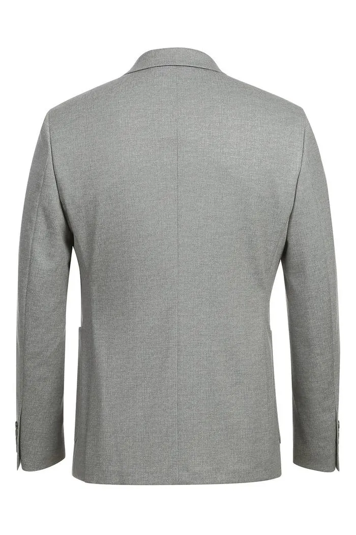 Grey Textured Sports Jacket