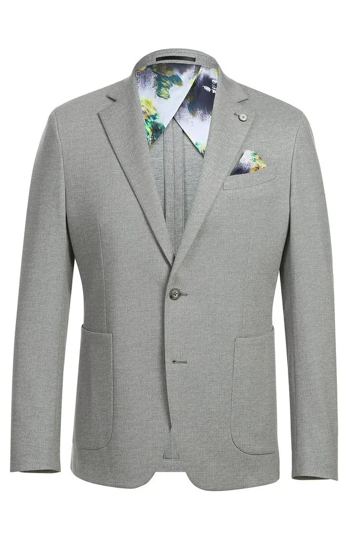 Grey Textured Sports Jacket