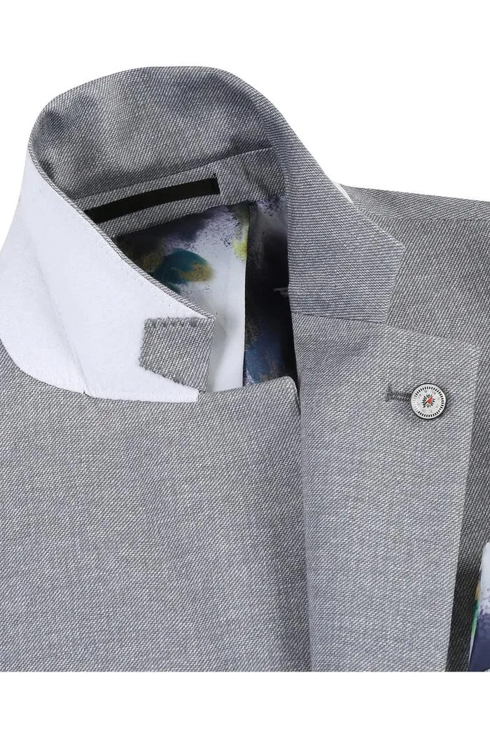 Grey Textured Sports Jacket