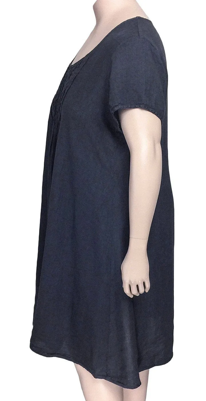 Grizas A-Line Linen Tunic Dress