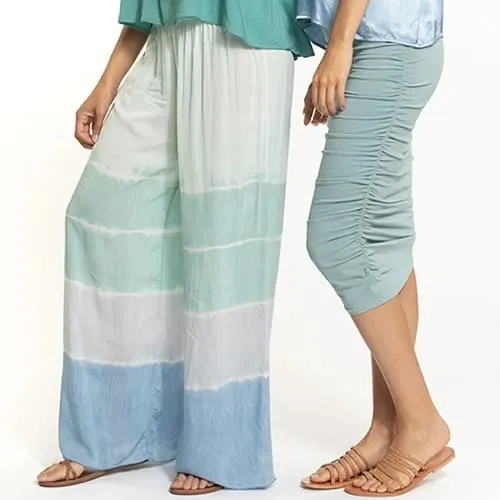 Hard Tail Flat Waist & Wide Leg Pant