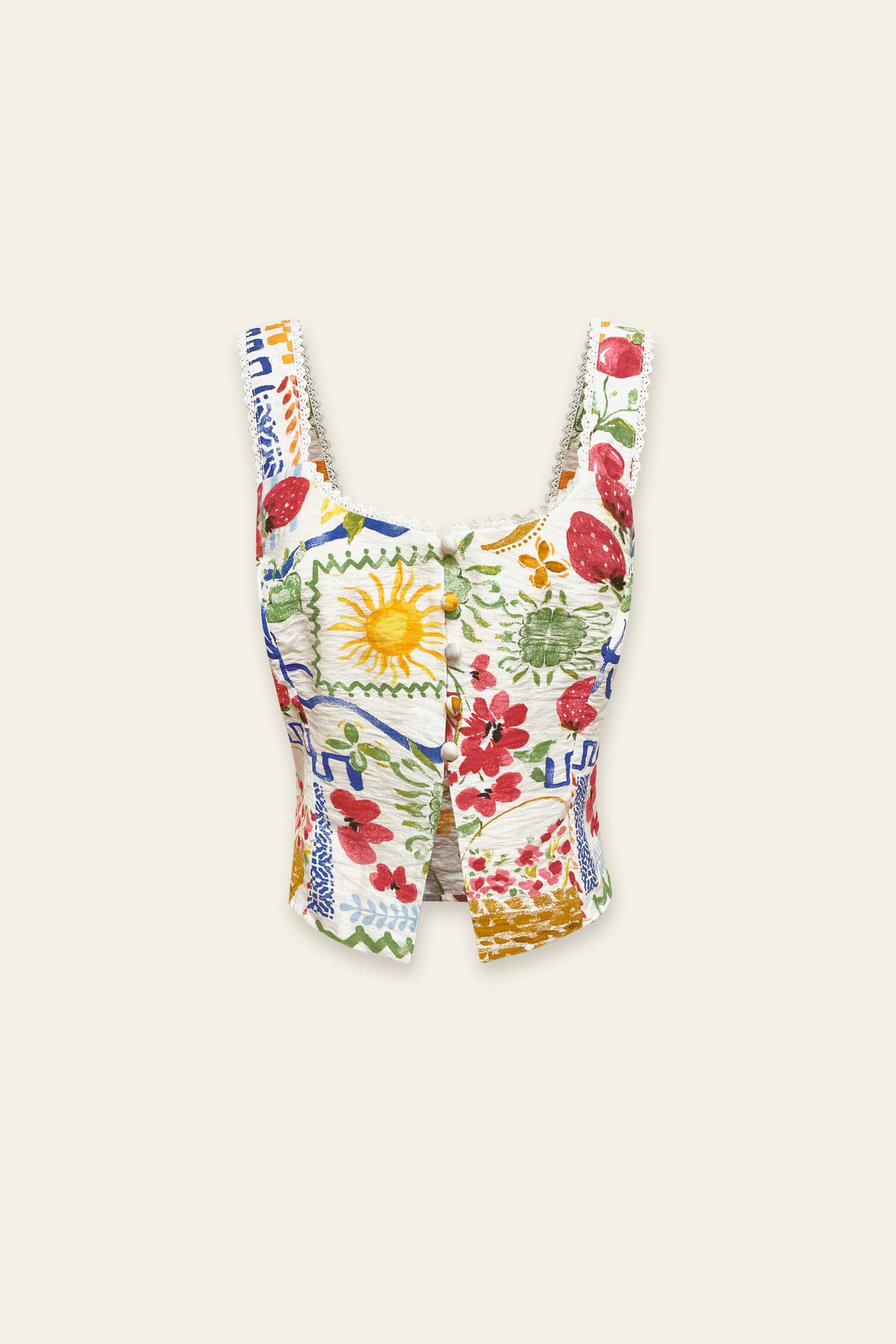 Harper Lace Trim Tank Top