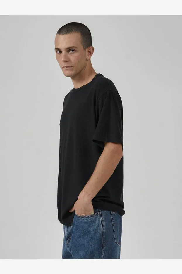 HEMP THRILLS EMBRO LIGHTWEIGHT MERCH FIT TEE - BLACK