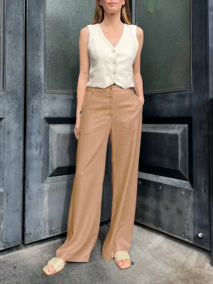 Hepburn Pant in Marfa Twill - Hazelnut